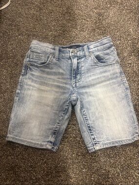 Boys BKE Light Wash Blue Denim Jean Shorts